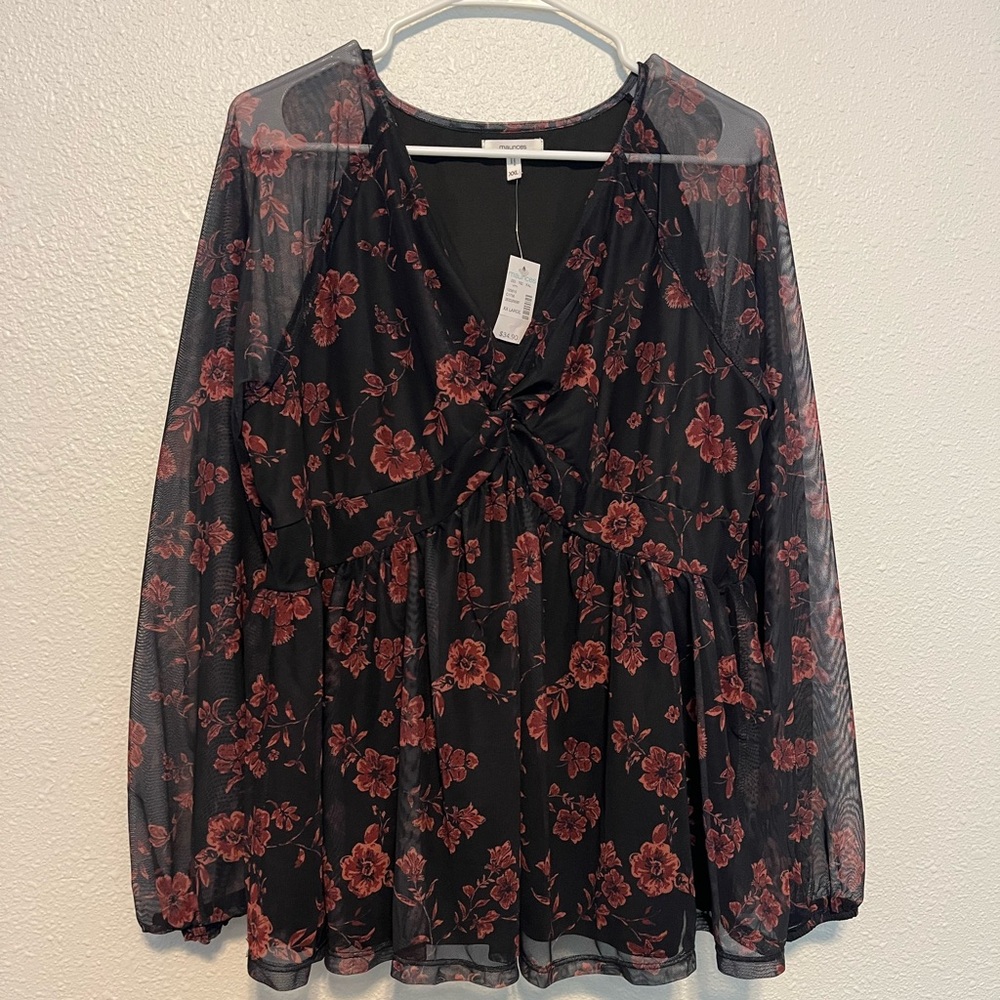 NWT Peplum Blouse Top